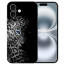 Handy Hülle TPU Etui für iPhone16 Plus Fotodruck Leopard mit blauen Augen Cover Case
