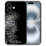 Handy Hülle TPU Etui für iPhone16 Plus Fotodruck Leopard mit blauen Augen Cover Case