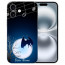 Schutzhülle Handy Hülle Silikon Cover Case für iPhone16 Plus Fledermausmond Fotodruck 