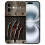 TPU Handy Hülle Schale Silikon Cover Fotodruck Monster-Kralle für iPhone 16 Etui