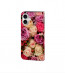 Backcover Tasche Schutzhülle für iPhone 16 Plus mit Fotodruck Rosen Etui