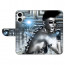 Individuelle Handyhülle Backcover Tasche mit Fotodruck Robot Girl für iPhone 16 Plus 