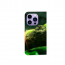 Handy Tasche Schale Hülle Grüne Schlange Fotodruck für iPhone 16 Pro Max Cover