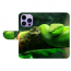 Flipcase Schutzhülle Backcover Etui für iPhone 16 Pro Bilddruck Grüne Schlange  