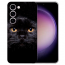 TPU Silikon Handyhülle für Samsung Galaxy A56 (5G) Fotodruck Schwarz Katze