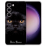 TPU Silikon Handyhülle für Samsung Galaxy A56 (5G) Fotodruck Schwarz Katze