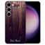 Schutzhülle Handy für Samsung Galaxy S24 (5G) Bilddruck Holzoptik Dunkelbraun TPU Fotohülle
