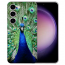 Silikon TPU Fotohülle Cover Case Bilddruck Pfau TPU für Samsung Galaxy S24 (5G) Cover