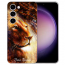 Silikon TPU Fotohülle Cover Case Bilddruck Löwenkopf Porträt TPU für Samsung Galaxy S24 (5G) Cover
