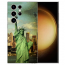 Schutzhülle Silikon Hülle TPU Case für Samsung Galaxy S24 Ultra Freiheitsstatue Bilddruck Etui 