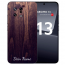 Silikon TPU mit Eigene Foto  für Xiaomi 13 (5G) Holzoptik Dunkelbraun mit Namensdruck