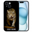 Silikon Schutzhülle Backcover Etui Fotodruck Leopard bei der Jagd für iPhone 15 Case