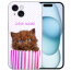 TPU Schutz Case Back Cover mit Fotodruck Kätzchen Braun für iPhone 15 Plus Case 