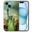 TPU Schutzhülle Silikon mit Fotodruck Freiheitsstatue für iPhone 15 Plus Back Cover