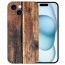 TPU Schutzhülle Handycover mit eigenes Fotodruck Holzoptik für iPhone 15 Cover