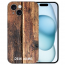 Silikon Etui Selbst Gestalten mit Fotodruck Holzoptik für iPhone 15 Plus Hülle