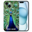 Schutzcover TPU Schutzhülle mit eigenes Fotodruck Pfau für iPhone 15 Back Cover