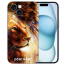 TPU Schutzhülle Cover Case mit Fotodruck Löwenkopf Porträt für iPhone 15 Plus Back 