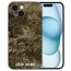 TPU Personalisierte Handy Hülle mit Fotodruck Braune Muster für iPhone 15 Plus Back 