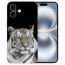 Personalisierte Silikon TPU Handy Hülle Cover Case Tiger Bilddruck für iPhone 16 Cover