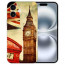 Handy Schale Schutzhülle TPU für iPhone 16 Cover Case Bilddruck Big Ben London Etui 