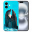 Silikon Handy Hülle TPU Backcover für iPhone16 Plus Delfine Bilddruck Etui 