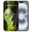 Silikon Schutzhülle Handy Schale für iPhone16 Eidechse Fotodruck Etui Cover Case