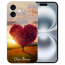 Handy Hülle Schutzhülle TPU Schale Cover Case für iPhone16 Herzbaum Bilddruck Etui