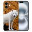 Silikon Handy Schale für iPhone16 Polarwolf Fotodruck Etui Cover Case