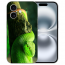 Handy Schale Flipcase Silikon für iPhone16 Grüne Schlange Fotodruck Etui Cover Case Hülle