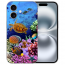 Individuelle Cover Case Silikon Handy Hülle für iPhone16 Plus Aquarium Schildkröten Fotodruck 