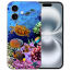 Individuelle Cover Case Silikon Handy Hülle für iPhone16 Plus Aquarium Schildkröten Fotodruck 