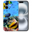 Silikon TPU Handy Hülle Cover Case Korallenfische Bilddruck für iPhone 16 Etui
